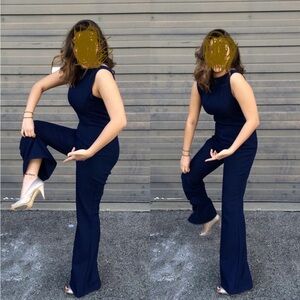 Vintage Navy Blue Pantsuit